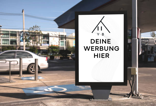 LED Screen an Tankstelle